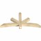 Ekena Millwork Alberta Rough Sawn Timber Gable Bracket, Douglas Fir, 60"W x 30"H x 4"D x 4"F, 12/12 Pitch GBW060X30X0404ALB00RDF - alternate 2